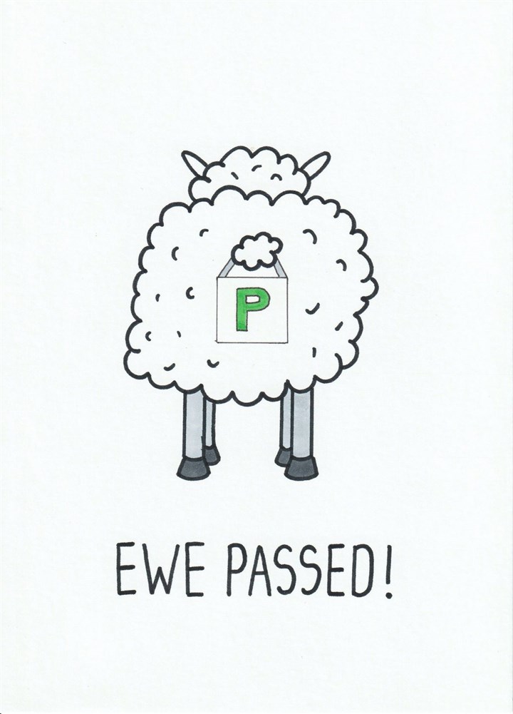 Ewe Passed! Card