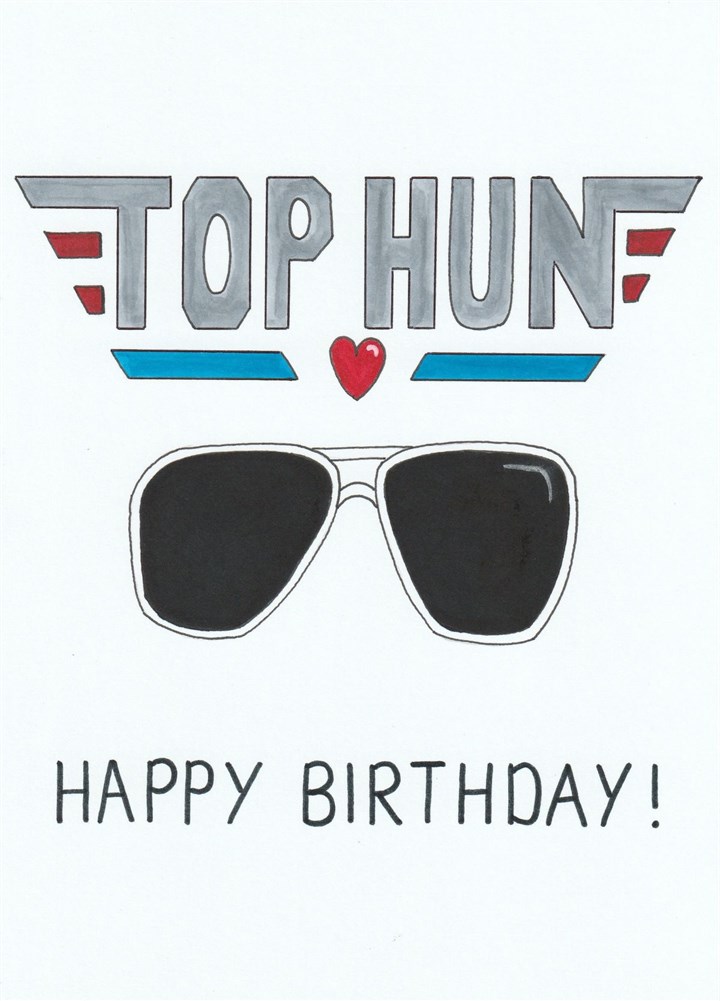 Top Gun Inspired Birthday Card
