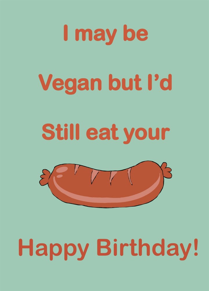 Vegan Sausage Card
