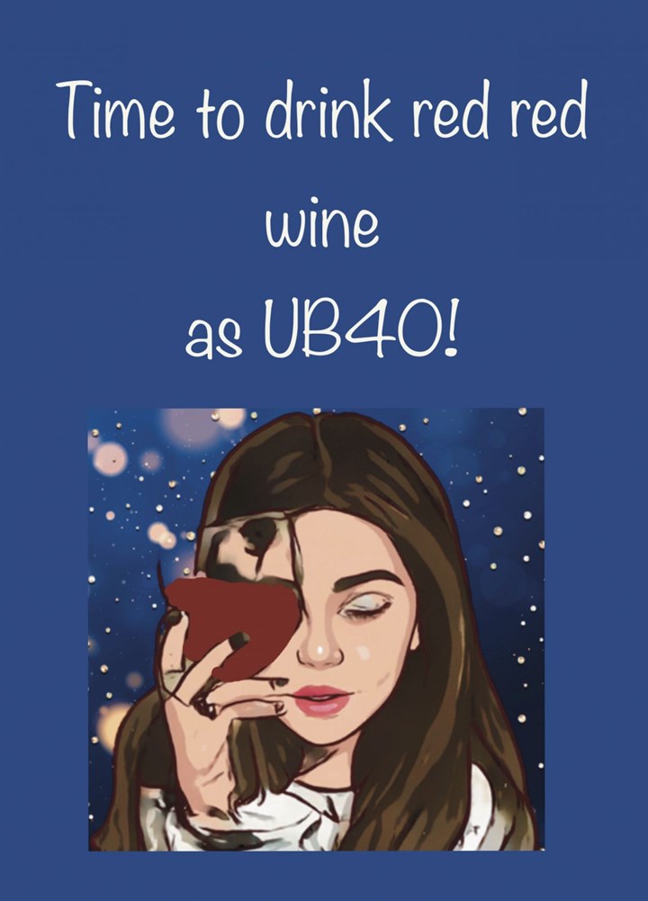 Red Red Wine Card