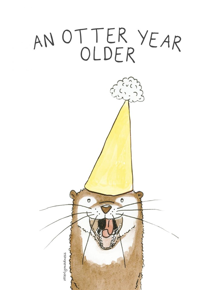 An Otter Year Older Card
