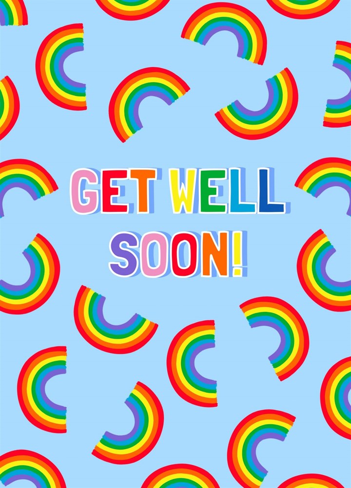 Get Well Soon Rainbows Card