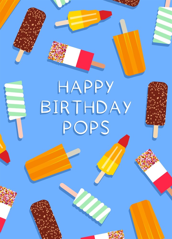 Happy Birthday Pops Card