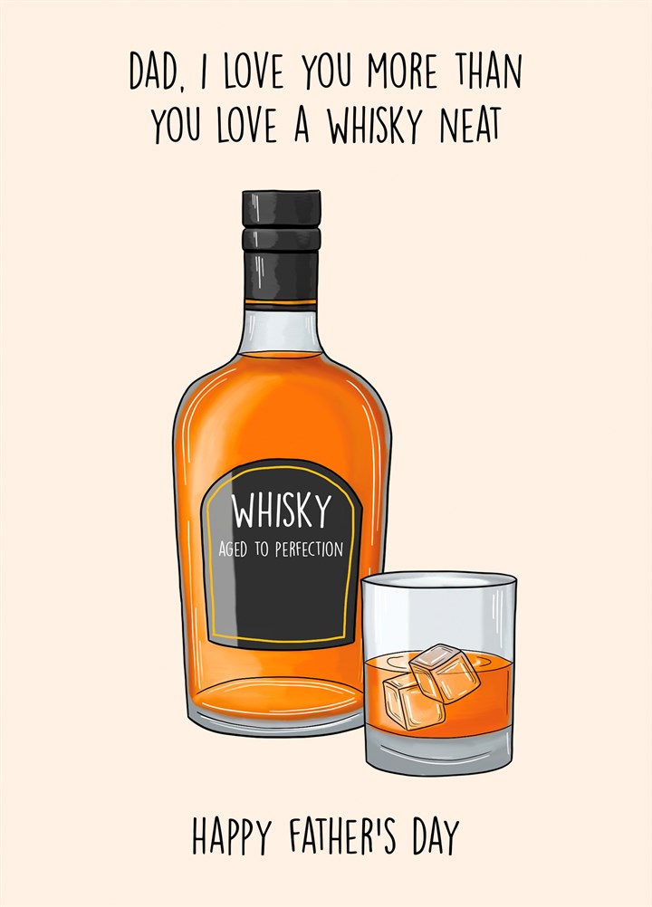 Whisky Neat Card