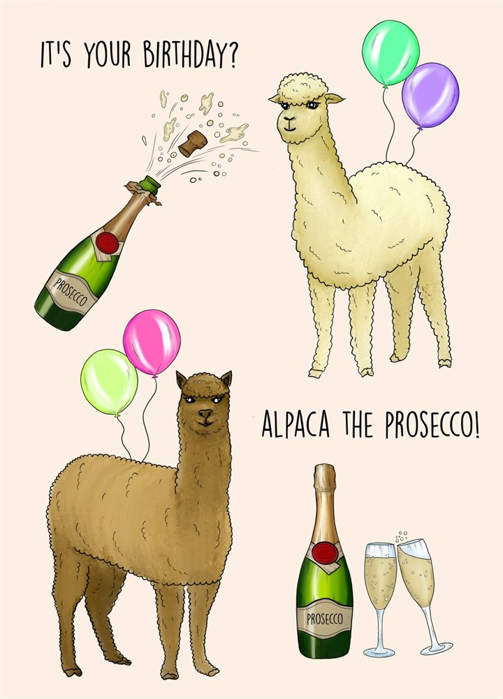 Alpaca The Prosecco Card