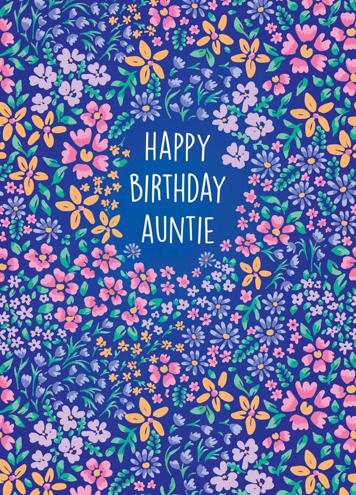 Happy Birthday Auntie Card