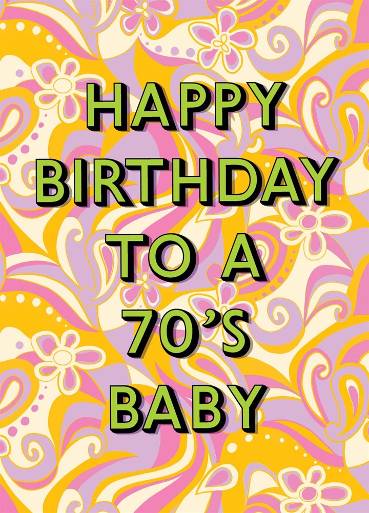 70's Baby Card