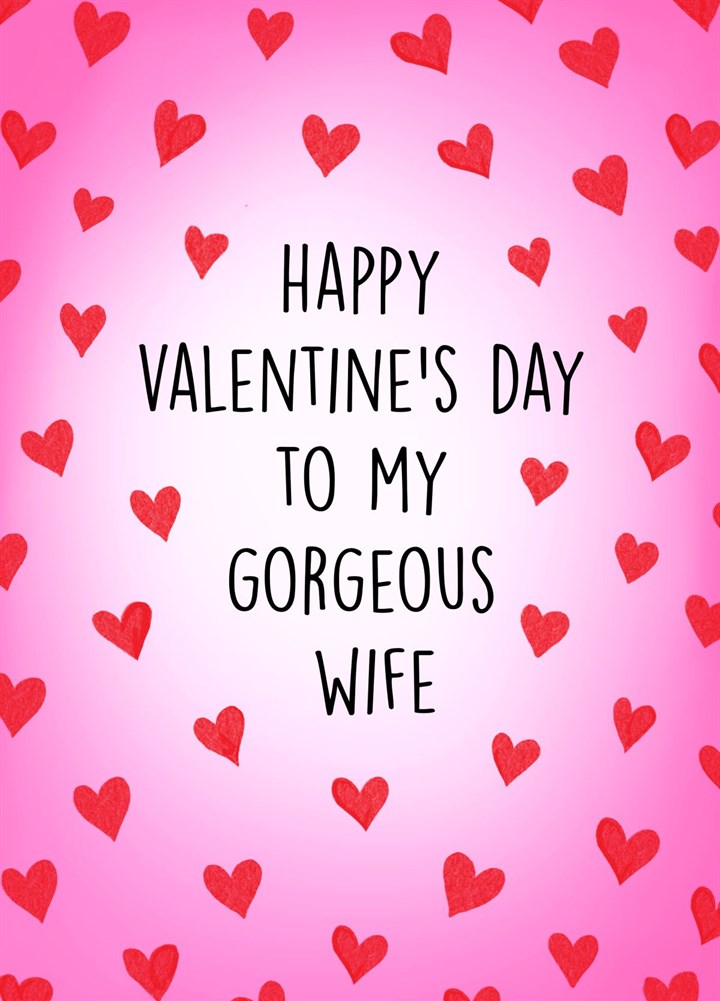 Happy Valentine's Day Wife Card