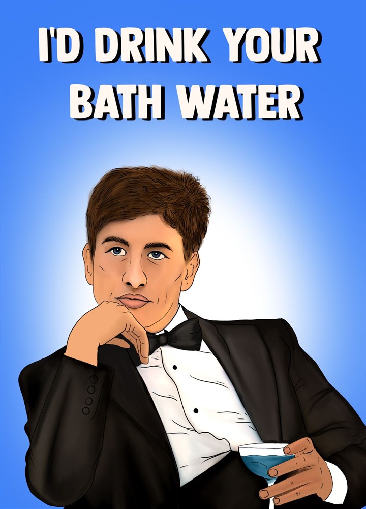 Funny Saltburn Bath Water Card