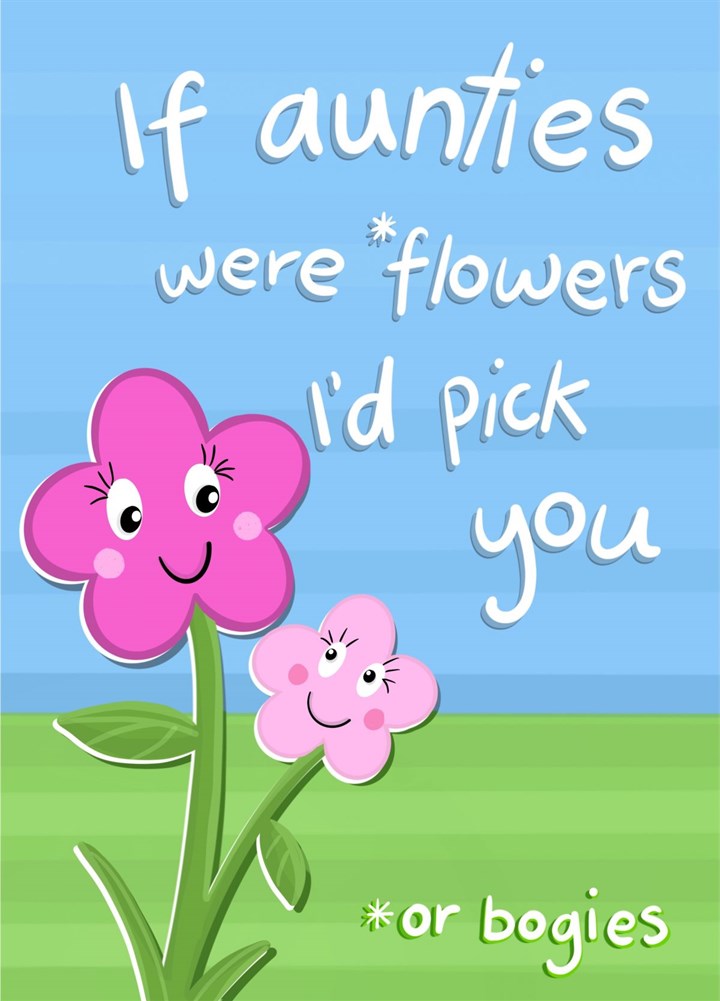 Auntie Flowers Card