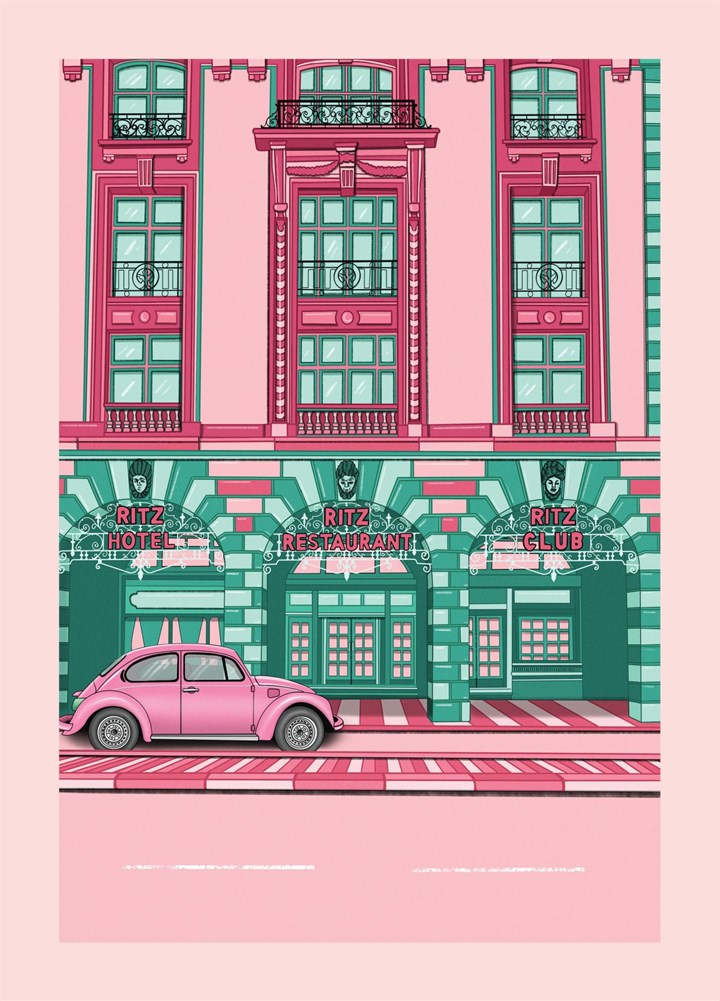 Pink Ritz Location Card