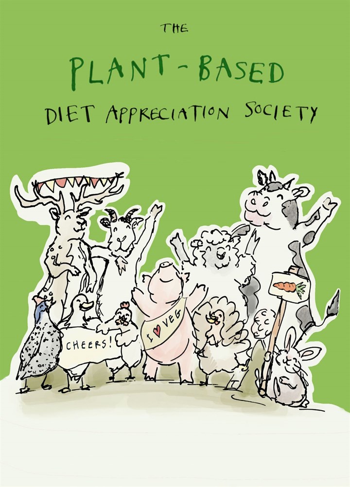 The Plant Based Diet Appreciation Society Card