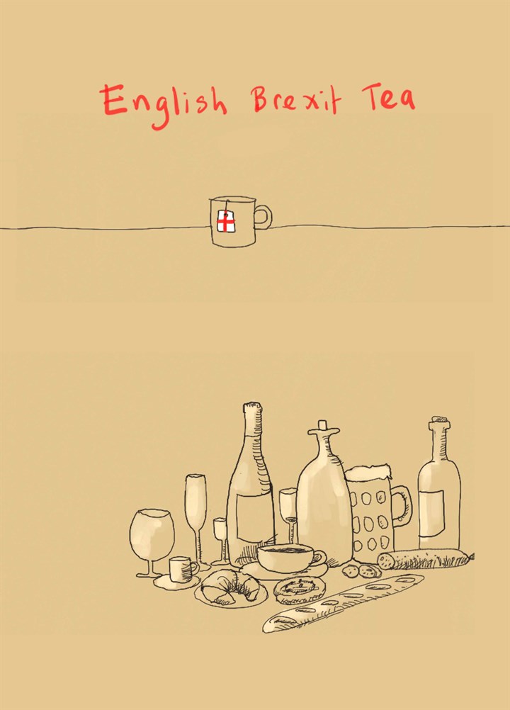 English Brexit Tea Card