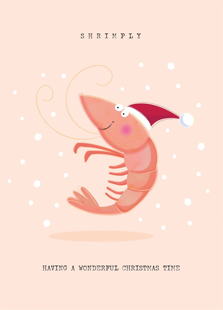Shrimply Wonderful Christmas Card
