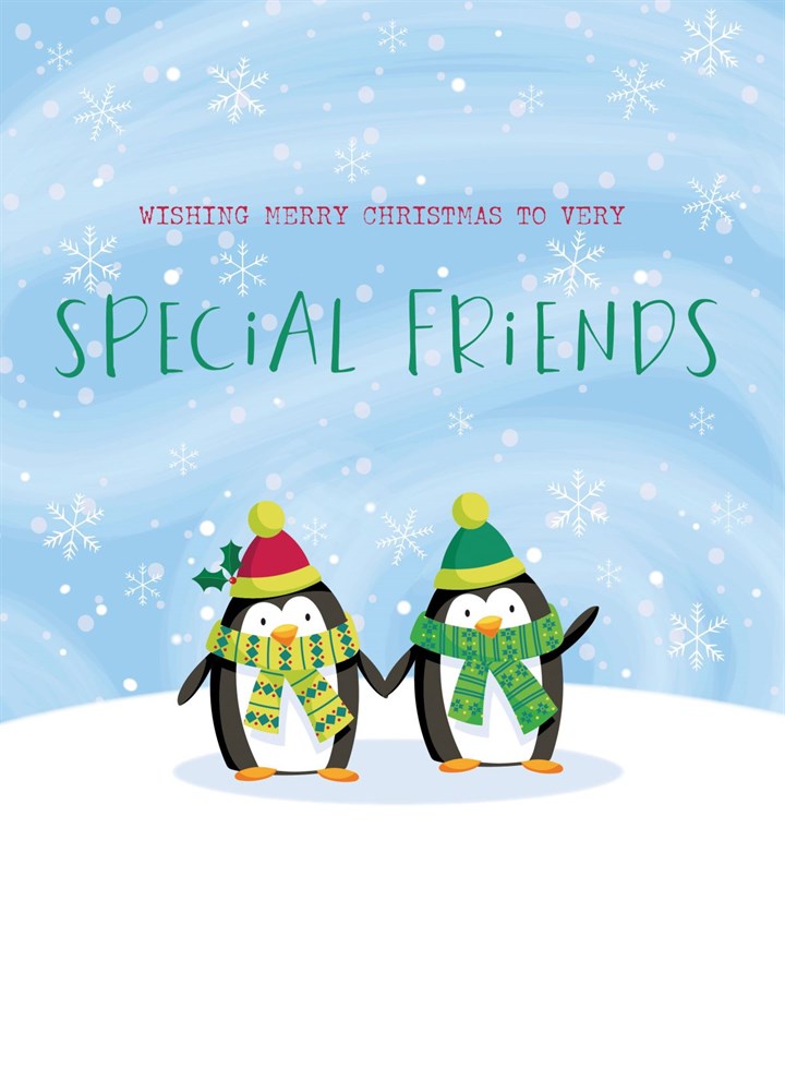 Special Friends Penguins Card
