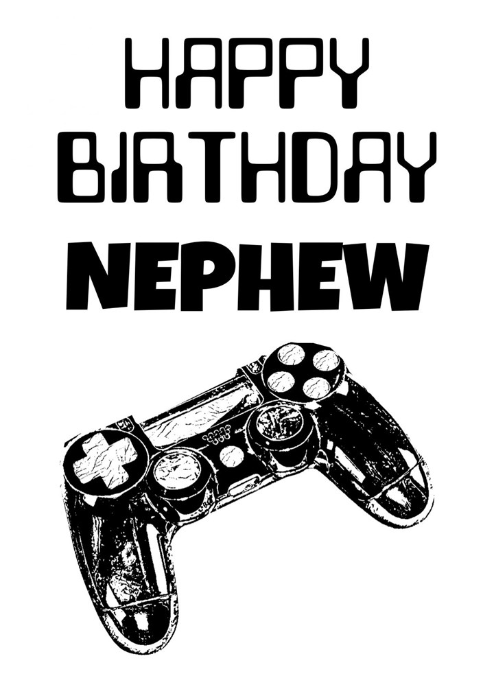 Happy Birthday Gamer Nephew Card
