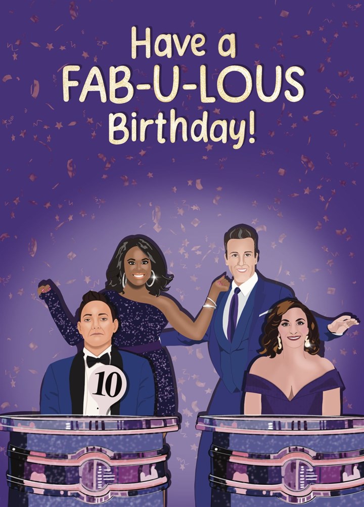 Fabulous Strictly Come Dancing Birthday Card