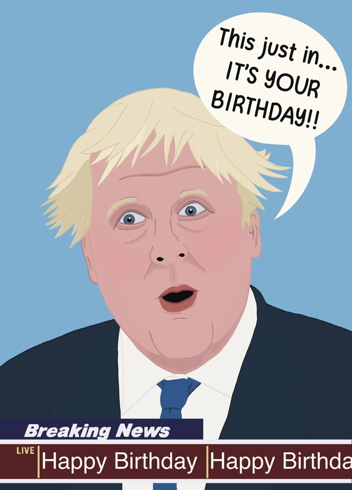 Boris - GB News - It's Your Birthday Card