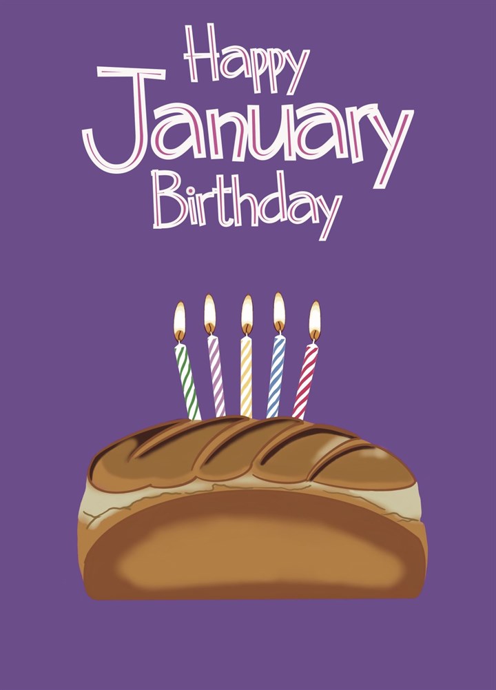 January Birthday - Skint - Birthday Card