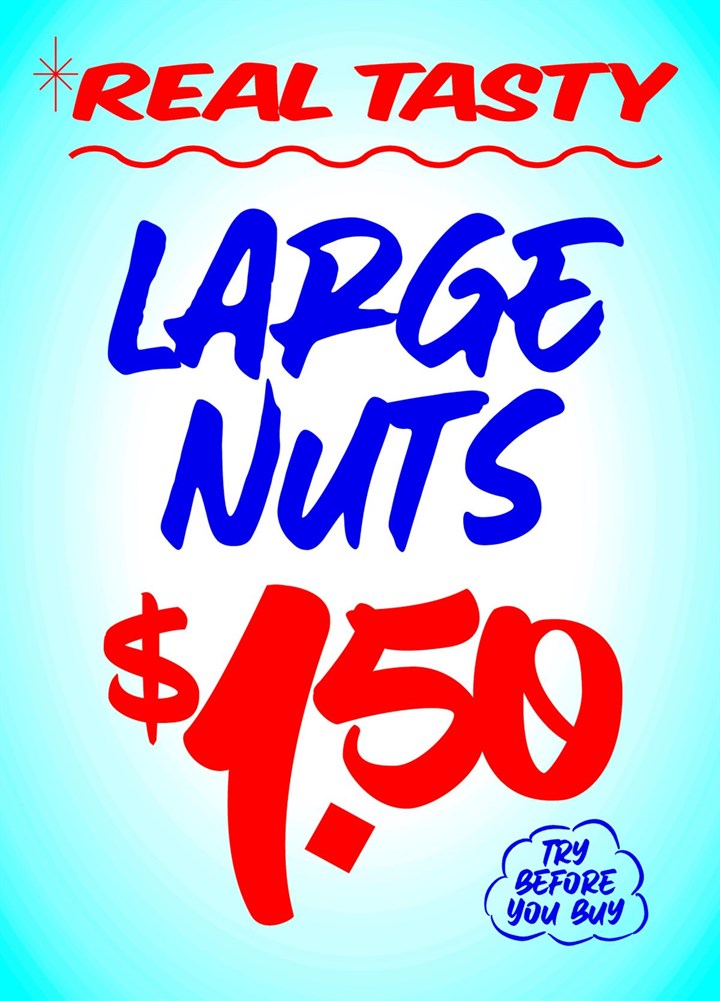 Real Tasty Large Nuts Card