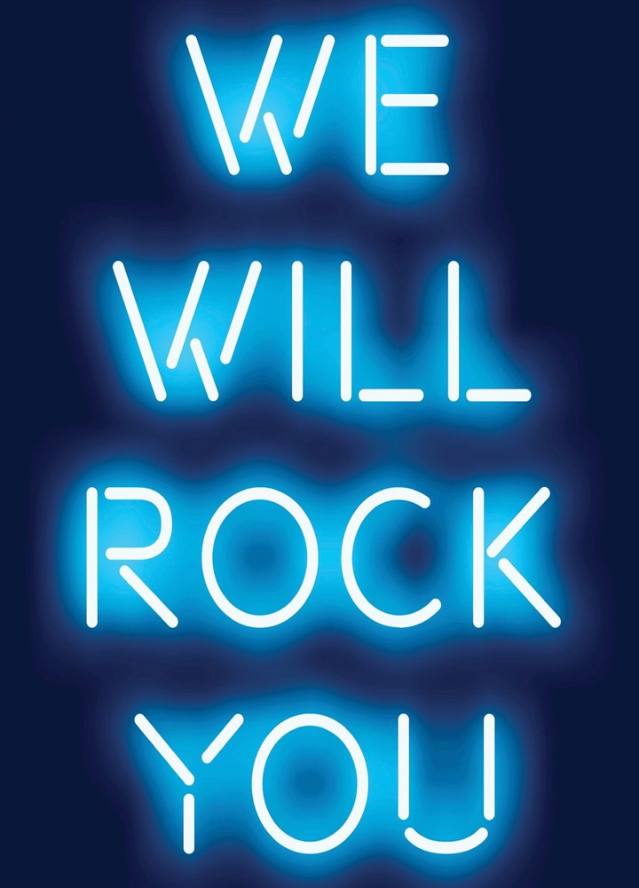 We Will Rock You Card