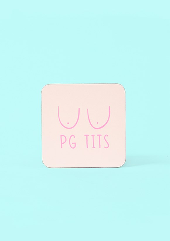 PG Tits Coaster