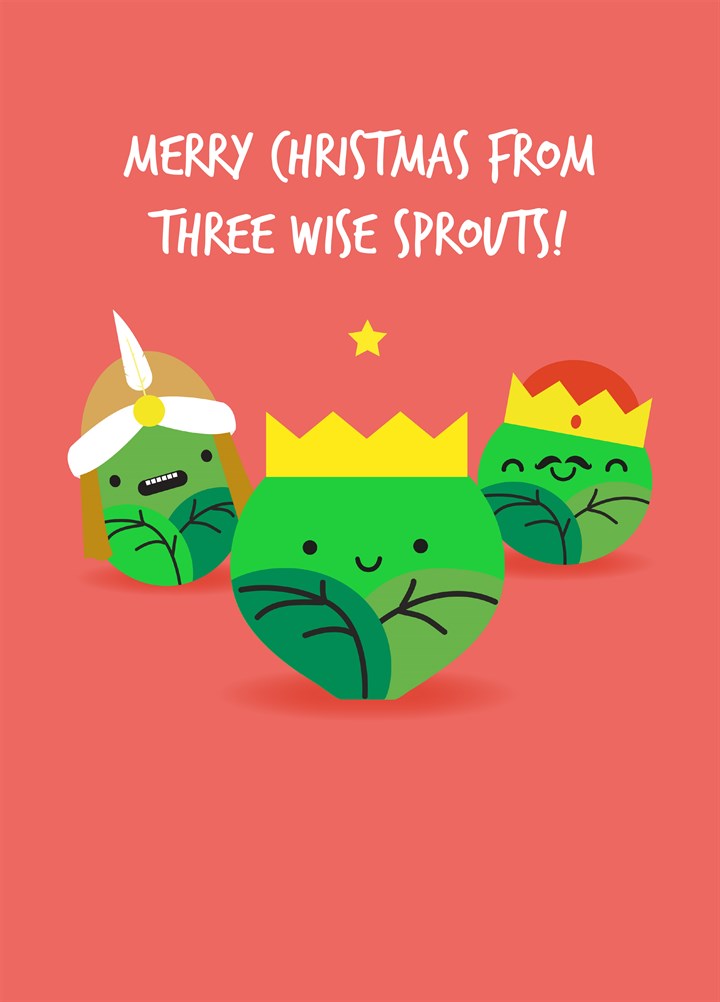Three Wise Sprouts Card