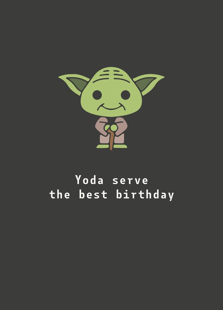 Yoda Birthday Card