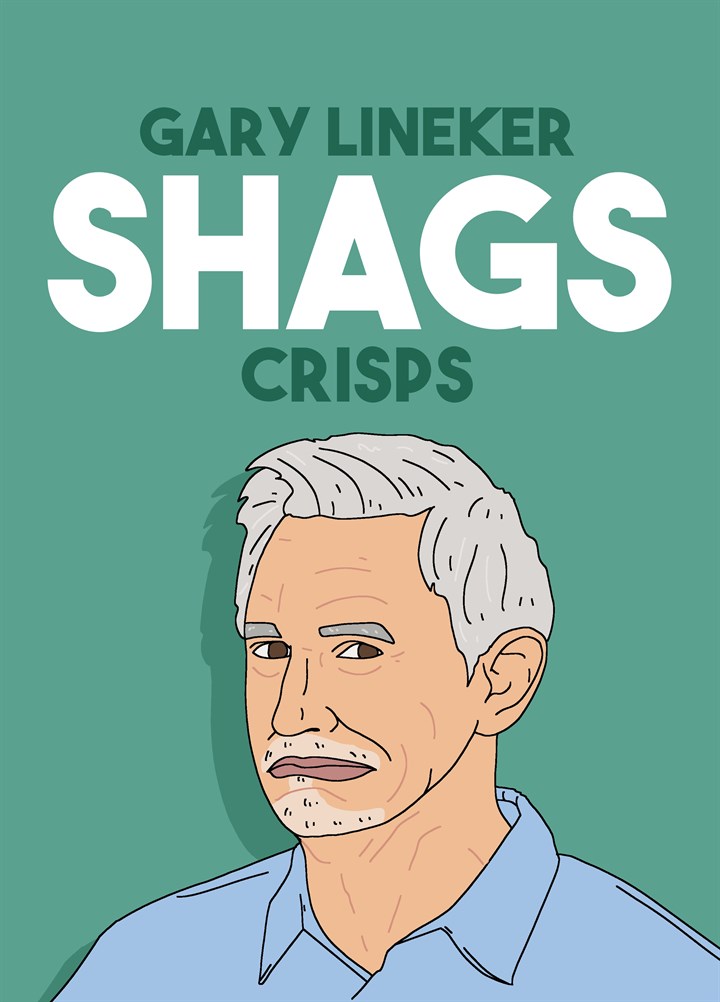 Shags Crisps Card