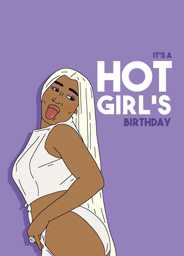 Hot Girl's Birthday Card