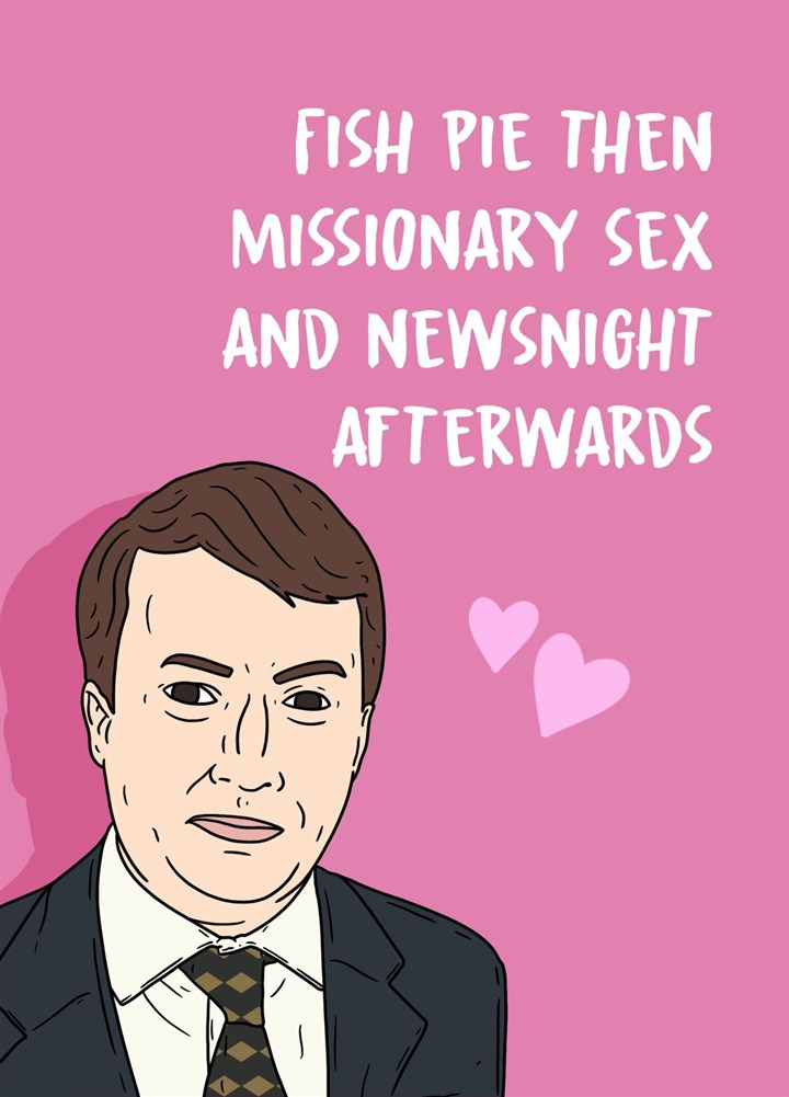 Fish Pie And Missionary Sex Card