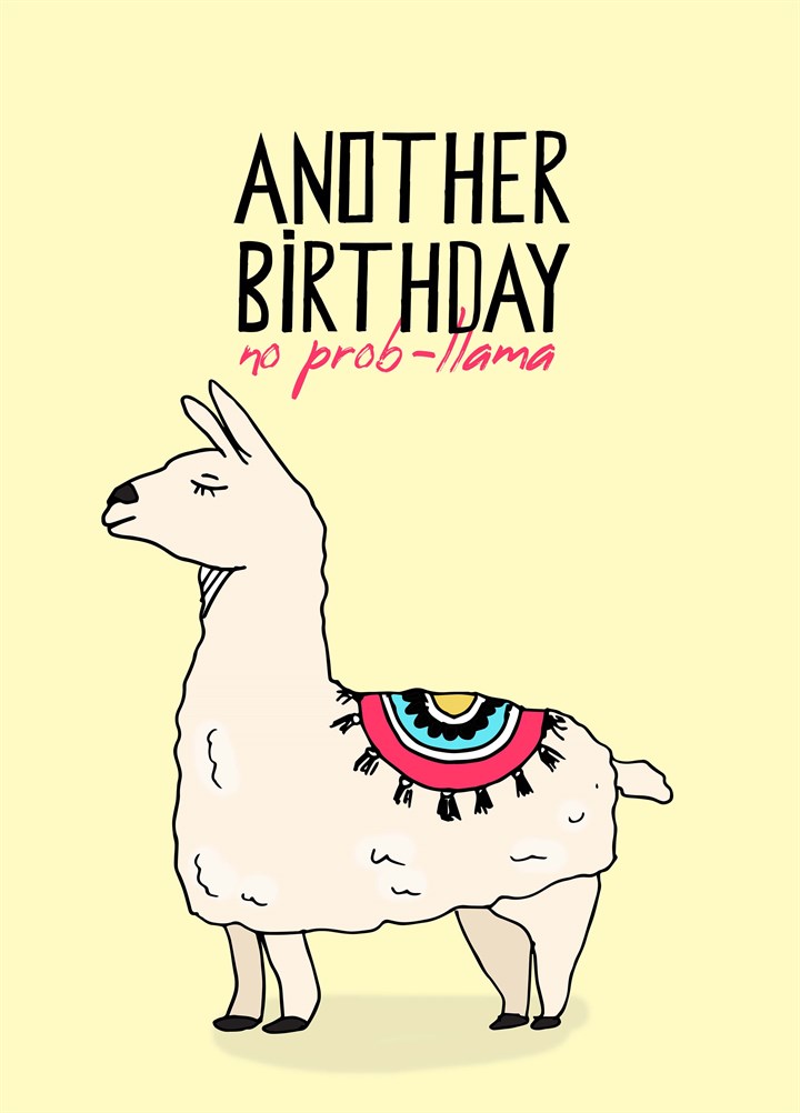 Birthday No Prob-Llama Card