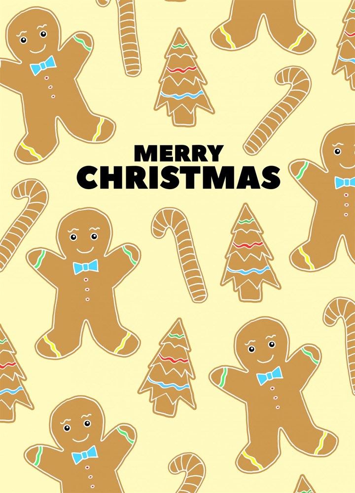 Gingerbread Man Christmas Card