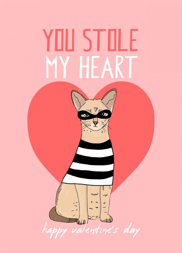 You Stole My Heart Valentine's Card