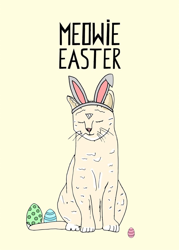 Meowie Easter Card