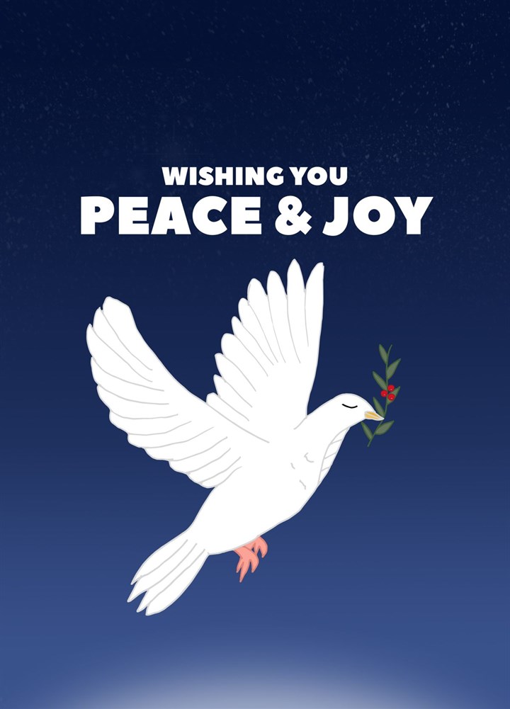 Wishing You Peace & Joy Christmas Card