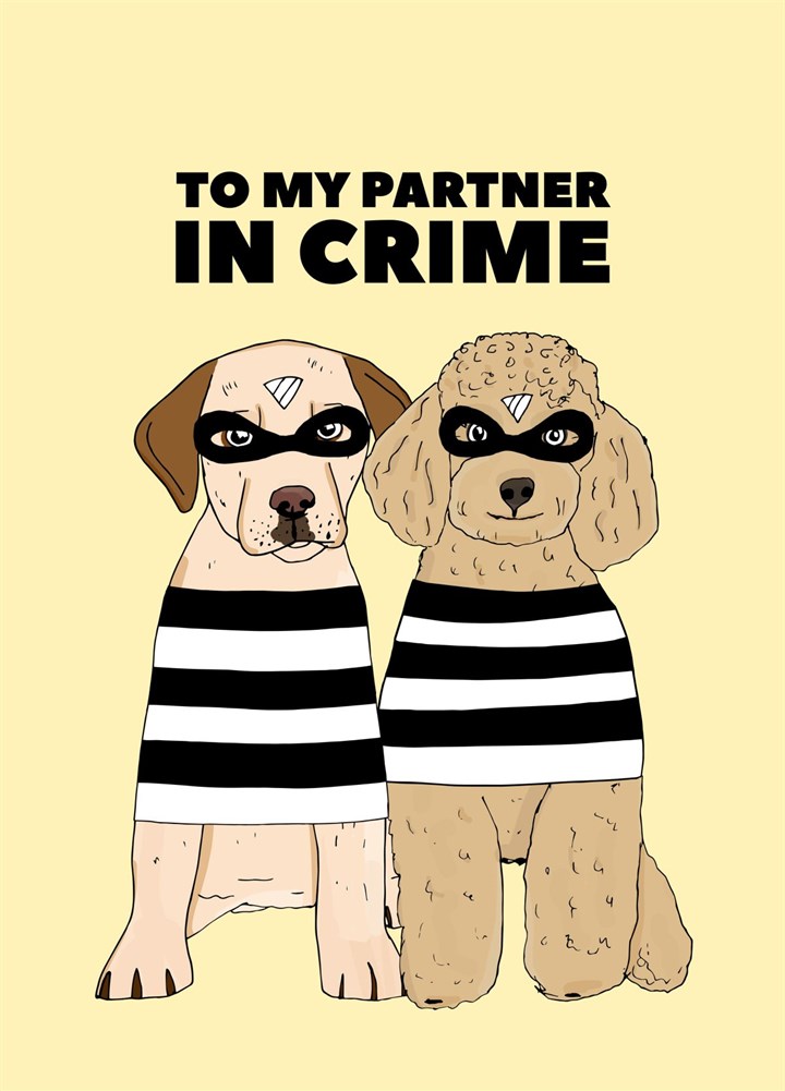 To My Partner In Crime Card