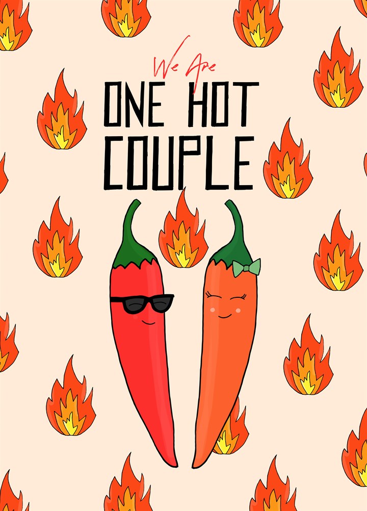 One Hot Couple Card