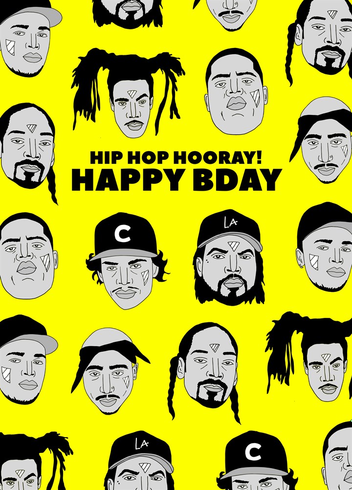 Hip Hop Happy Bday Card