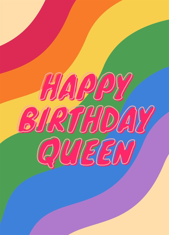 Pride Birthday Queen Card