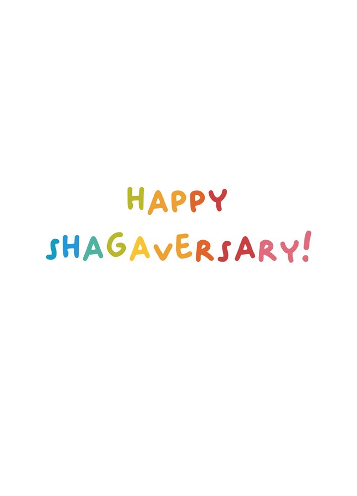 Happy Shagaversary Card