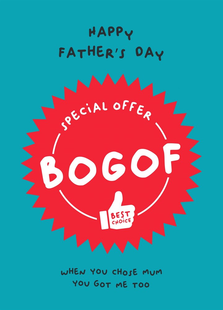BOGOF Father's Day Card