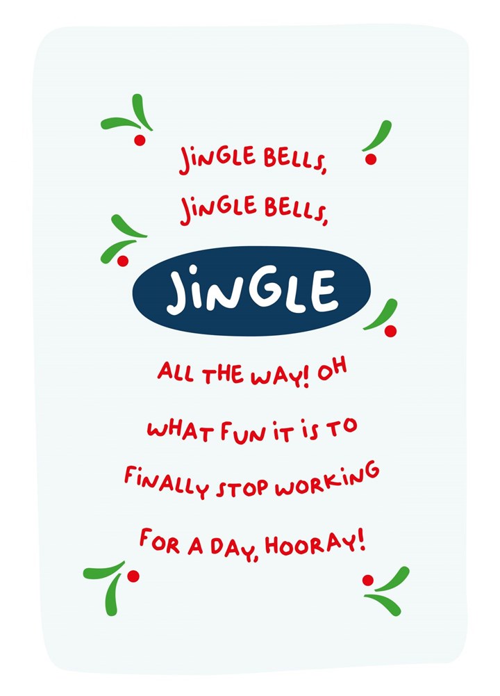 Day Off At Christmas! Card | Scribbler