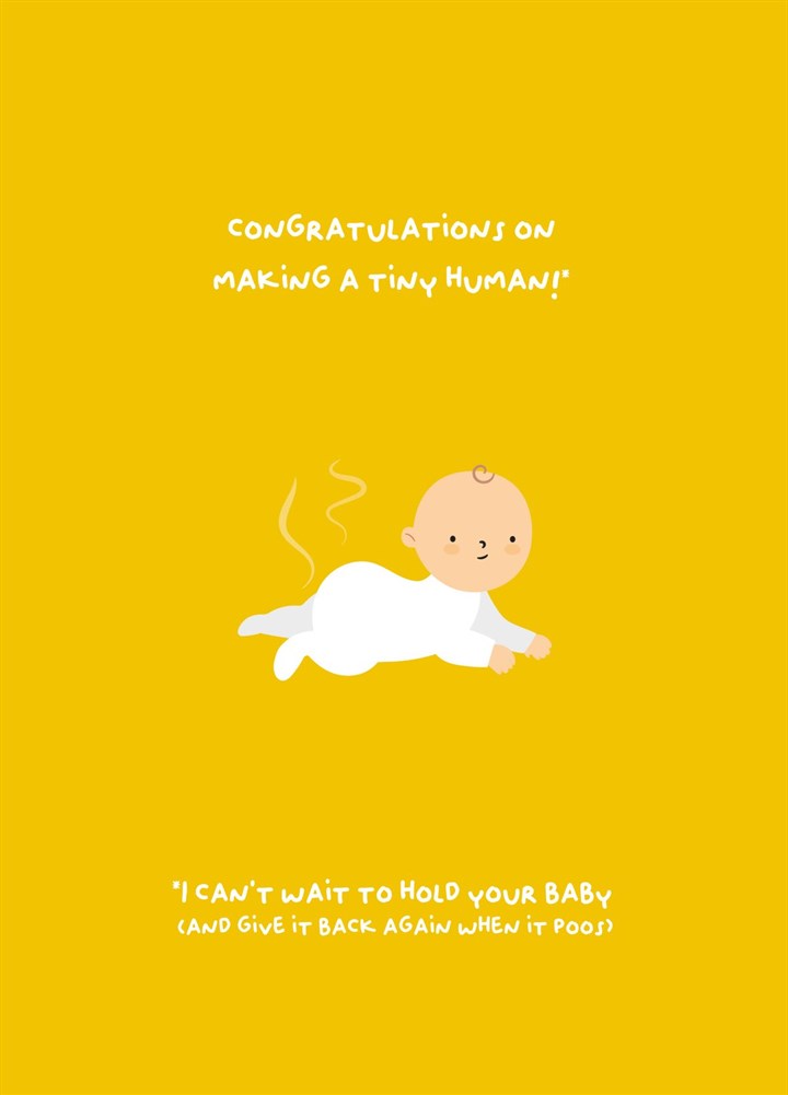 Congratulations On Making A Tiny Human Card