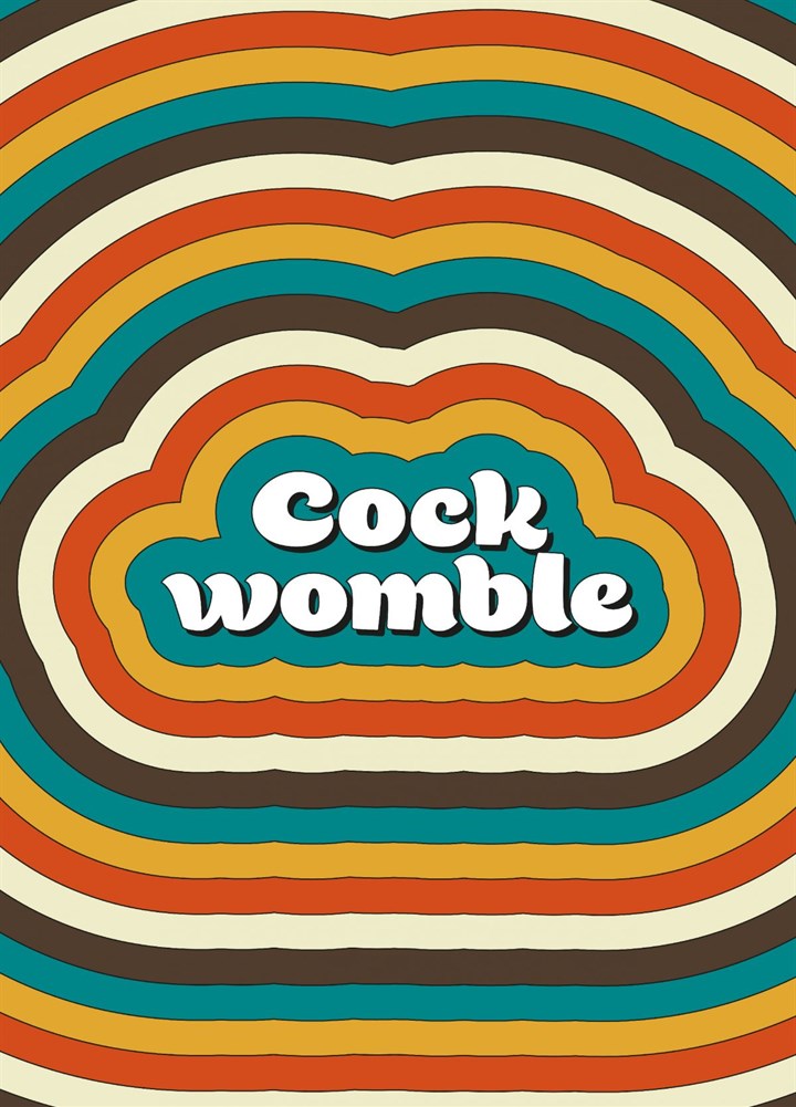 Cock Womble! Card