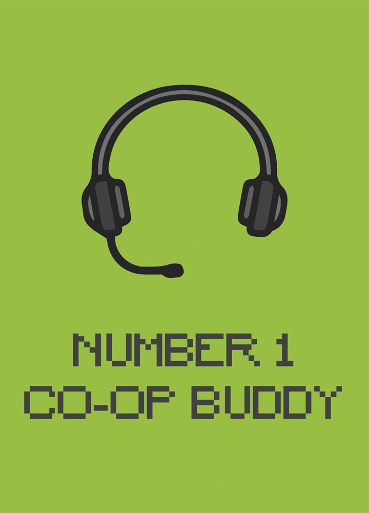 Number 1 Co-Op Buddy Card