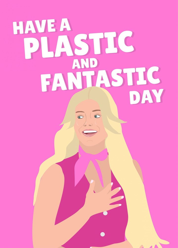 Plastic & Fantastic Barbie Birthday Card