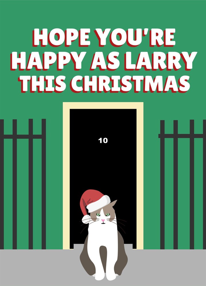 Hope You're Happy As Larry This Christmas Card