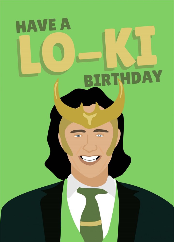 Have A Loki Birthday Low-Key Pun Card