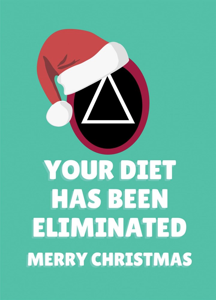 Your Diet Has Been Eliminated Squid Game Christmas Card